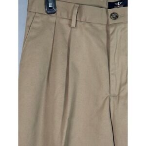 Dockers Signature Khaki D3 Classic Fit Pleated Tan Pants Mens 32x30 Fits 34x29.5